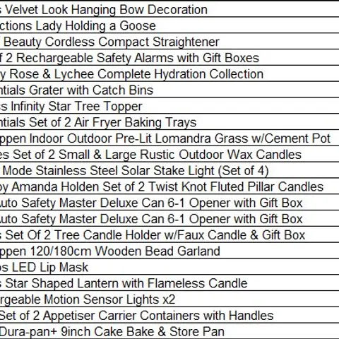 PALLET OF APPROXIMATELY 146 ASSORTED PRODUCTS TO INCLUDE;