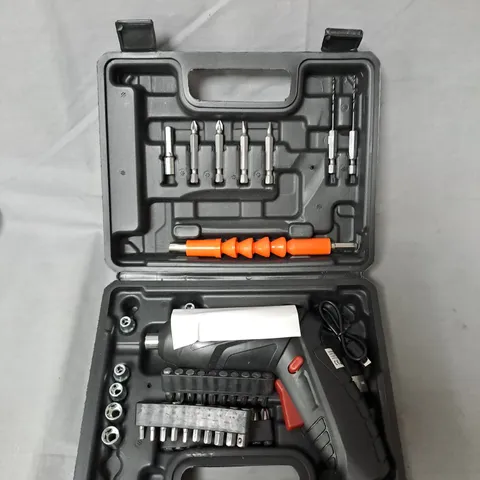 RECHARGEABLE SCREWDRIVER WITH 47 PIECES