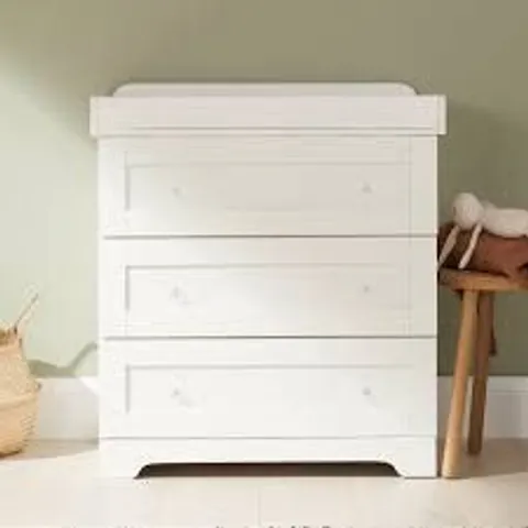 BOXED TUTTI BAMBINI RIO CHEST CHANGER - WHITE (2 BOXES)