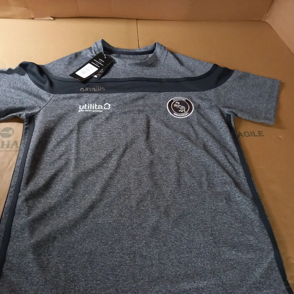 WYCOMBE WANDERERS SPORTS TEE IN GREY - S