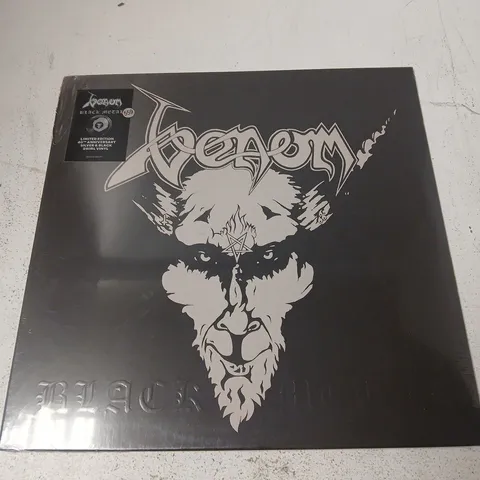 SEALED VENOM – BLACK METAL LIMITED EDITION 40TH ANNIVERSARY SILVER & BLACK SWIRL VINYL