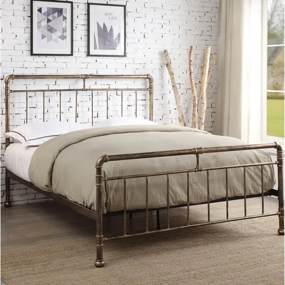 BOXED ALSIP BED FRAME - KING SIZE (2 BOXES)