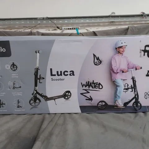 BOXED LIONELO LUCA FOLDABLE SCOOTER IN BLACK