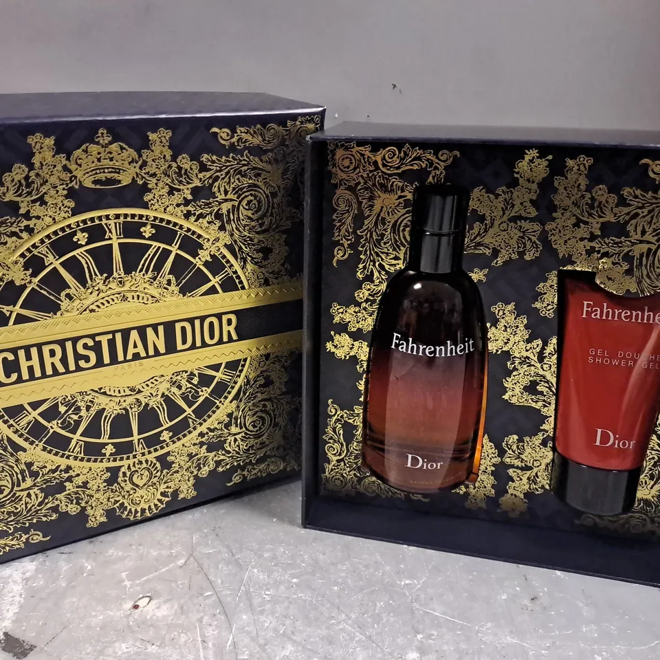 BOXED DIOR FAHRENHEIT EAU DE TOILETTE GIFT SET 