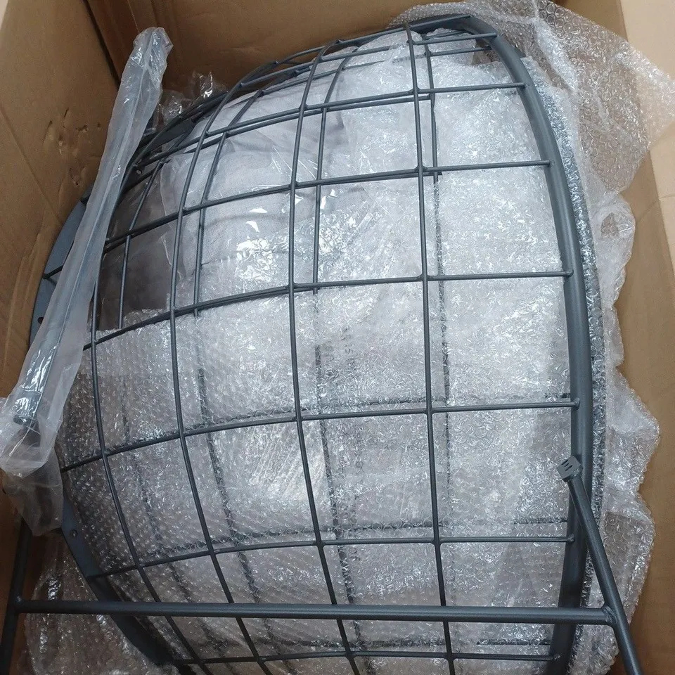 BOXED MY GARDEN STORIES OSLO PADDED LARGE ROCKING CHAIR, GRAPHITE GREY - COLLECTION ONLY