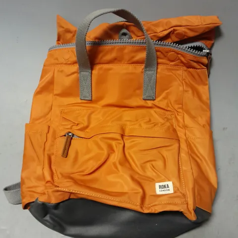 ROKA LONDON ORANGE OPEN TOP BACKPACK