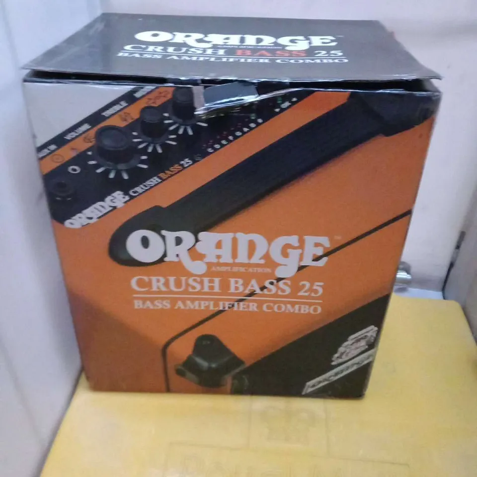 BOXED ORANGE CRUSH BASS 25 BASS AMPLIFIER COMBO