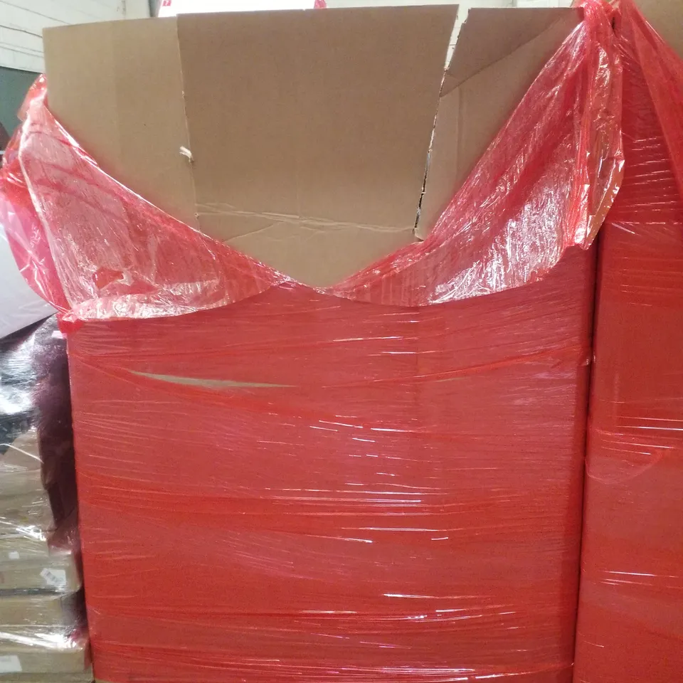 PALLET CONTAINING ASSORTED PRODUCTS INCLUDING WORLD TRAVEL MAP, CENTRIFUGAL JUICER, WHEELCHAIR CUSHION, KIDS SCOOTER & VIBRATION PLATES