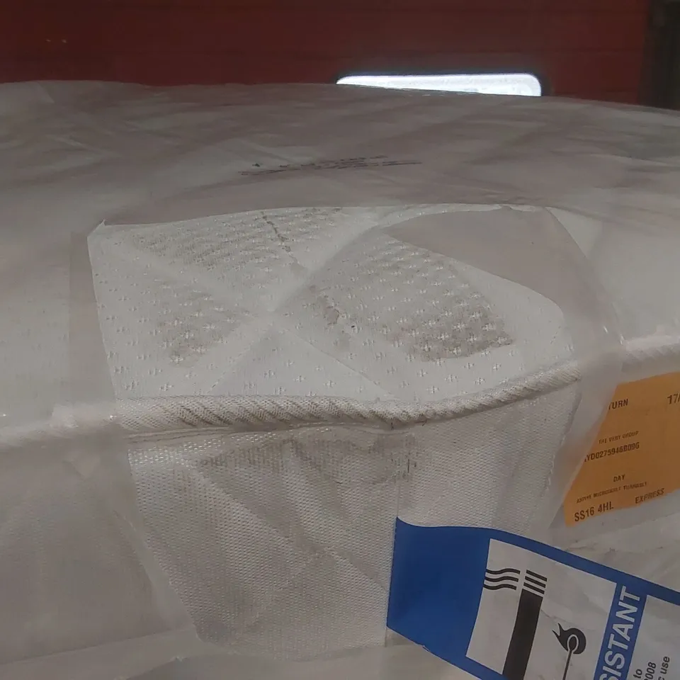 QUALITY BAGGED DOUBLE 135cm AIRSPRUNG LUXURY QUILTED MEDIUM MATTRESS
