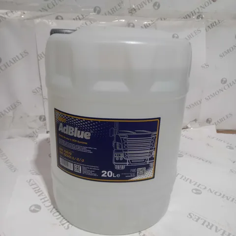 20L BOTTLE OF ADBLUE - COLLECTION ONLY