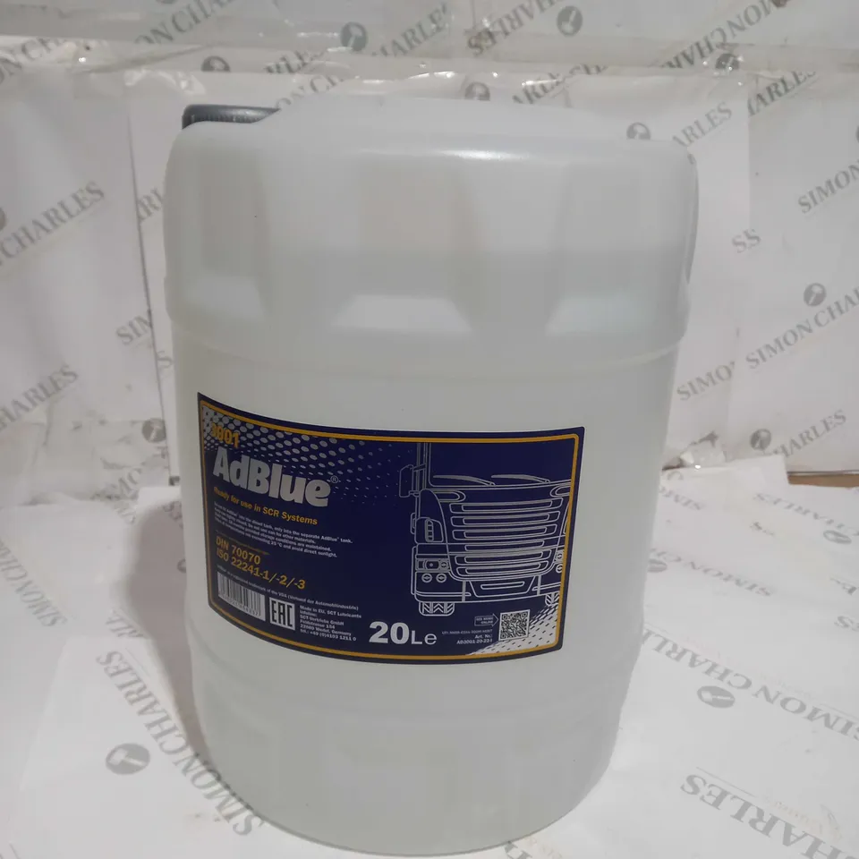 20L BOTTLE OF ADBLUE - COLLECTION ONLY