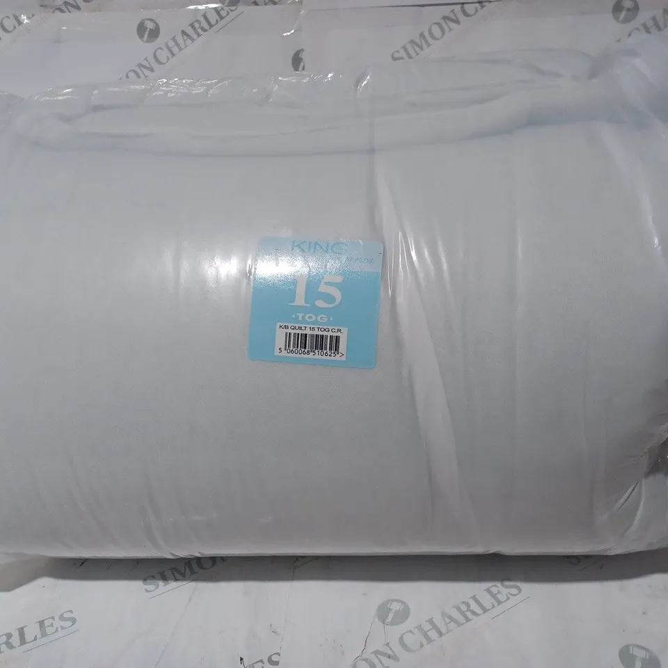 UNBRANDED 15 TOG DUVET COROVIN COVER - KING SIZE