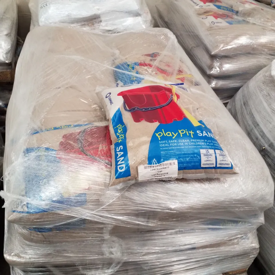 2 PALLETS EACH CONTAINING APPROXIMATELY 35 BAGS OF PLAY SAND