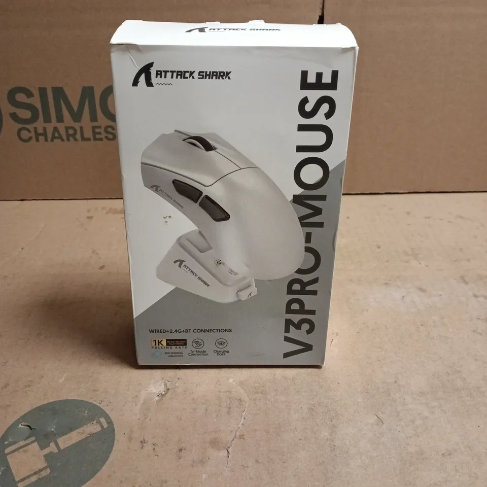 ATTACK SHARK V3PRO-MOUSE WHITE 