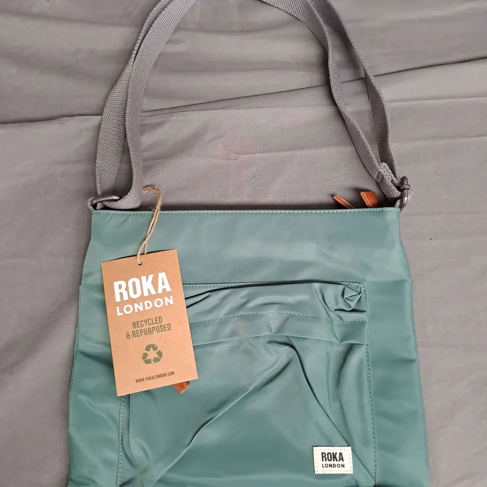 ROKA LONDON KENNINGTON B RECYCLED NYLON BAG IN SAGE