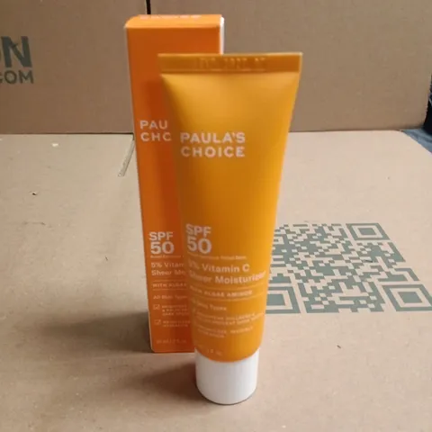 PAULA'S CHOICE SPF 50 5% VITAMIN C SHEER MOISTURISER 60ML