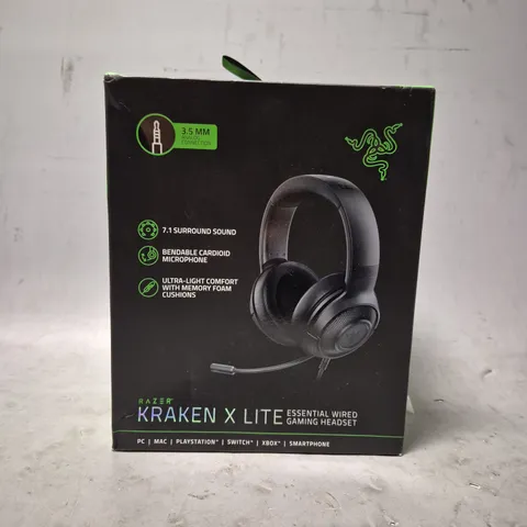 BOXED RAZER KRAKEN X LITE GAMING HEADSET 