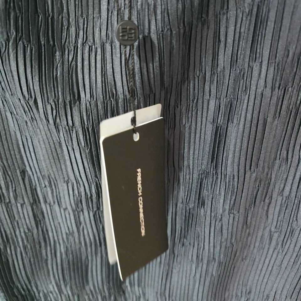 FRENCH CONNECTION NAVY PLEATED DRESS – WOMEN'S, SIZE L