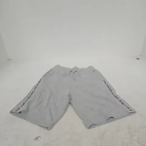 TOMMY HILFIGER GREY SWEATSHORTS WITH SIDE STRIPE - SIZE S