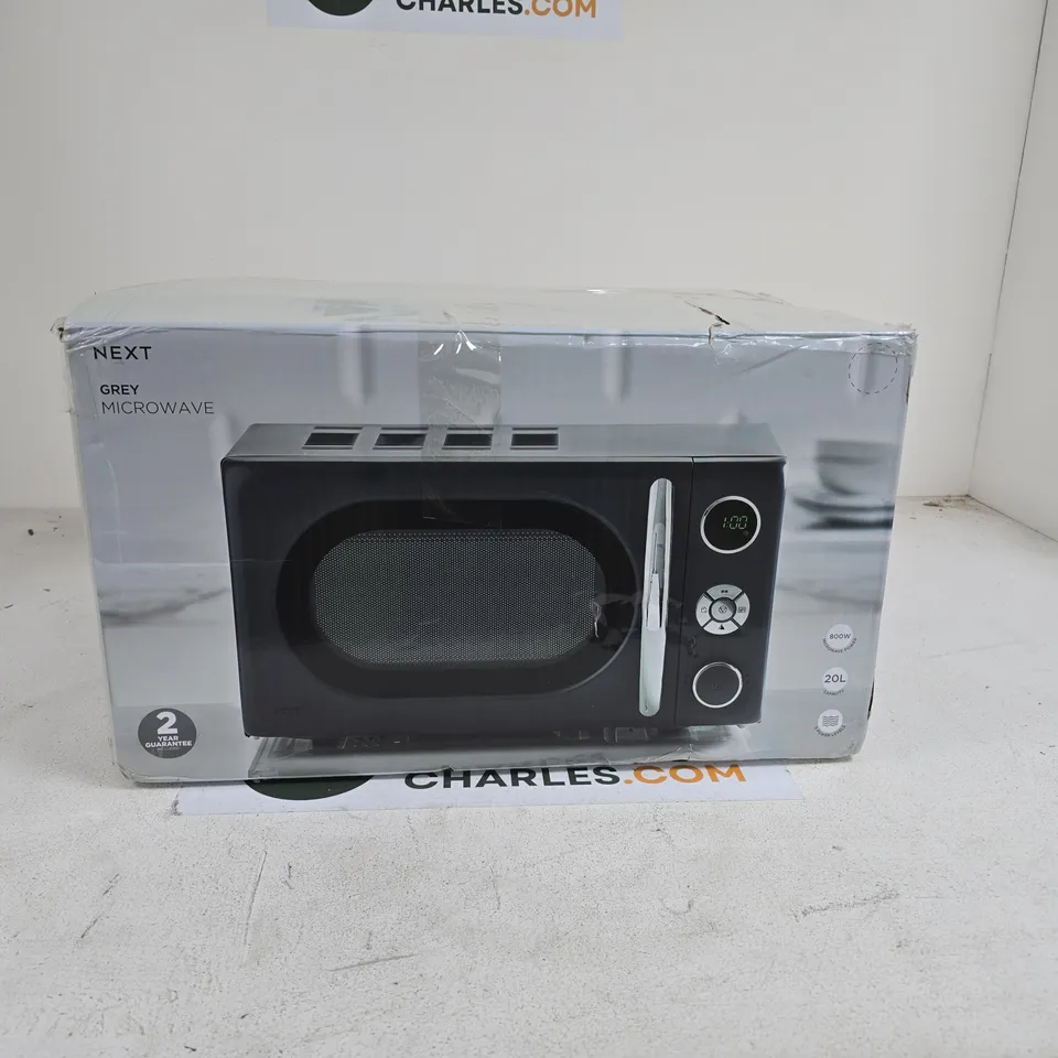 NEXT MICROWAVE GREY 800W 20L BOXED