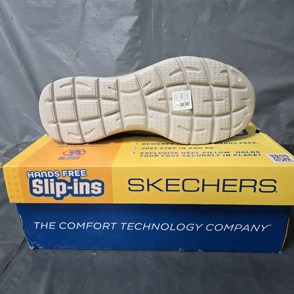 SKECHERS HANDS FREE SLIP-INS MENS TRAINERS - GREY - SIZE 10