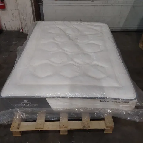 QUALITY BAGGED MILLIE ROSE COTTON CHARCOAL 1500 4'6 DOUBLE MATTRESS