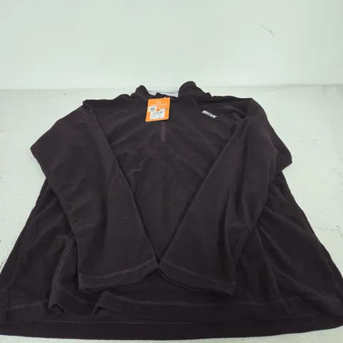 REGATTA WOMENS MONTES DEEP PLUM/BLACK FLEECE JACKET – UK 14