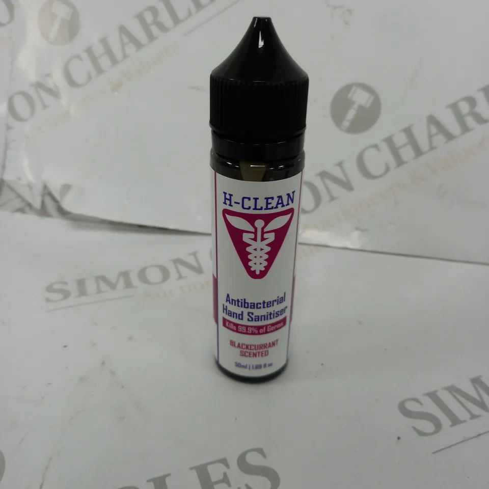 SET OF 100 H-CLEAN ANTIBACTERIAL HAND SANITISER BLACKCURRANT SCENTED