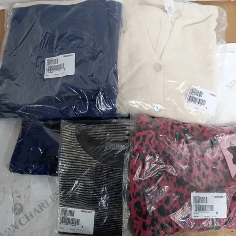 lot of 5 assorted clothing to include- navy trousers, wynne lounge and tunic ginger