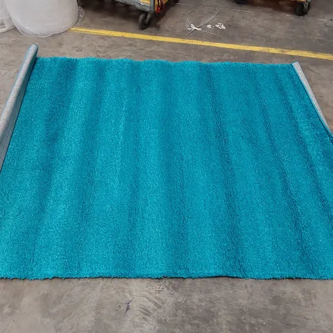 VERONA TUFFED TEAL AREA RUG // 160 X 230CM