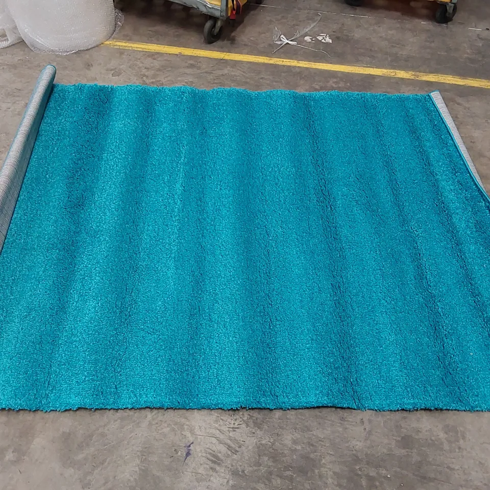 VERONA TUFFED TEAL AREA RUG // 160 X 230CM