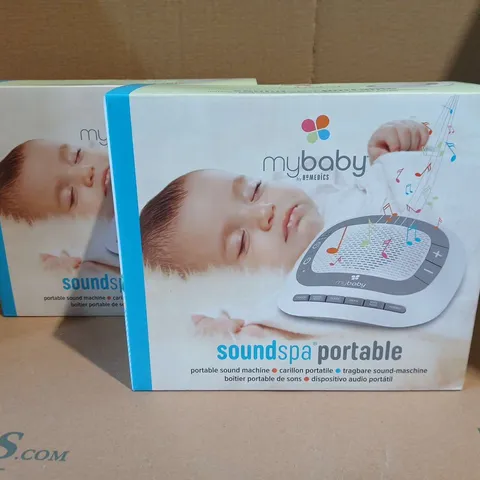 LOT OF 2 MYBABY SOUNDSPA PORTABLE SOUND MACHINES