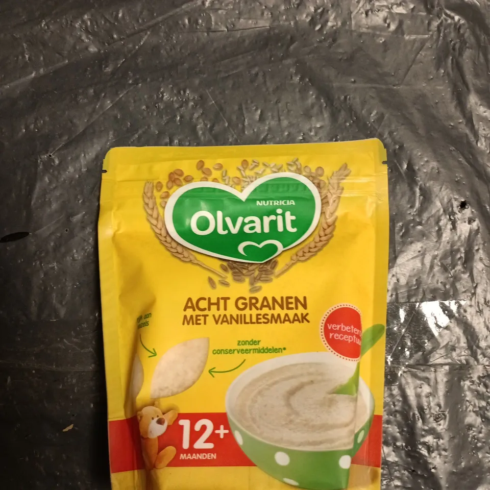 10x OLVARIT EIGHT GRAINS WITH VANILLA FLAVOUR BABY CEREAL – DATED AUGUST 2021