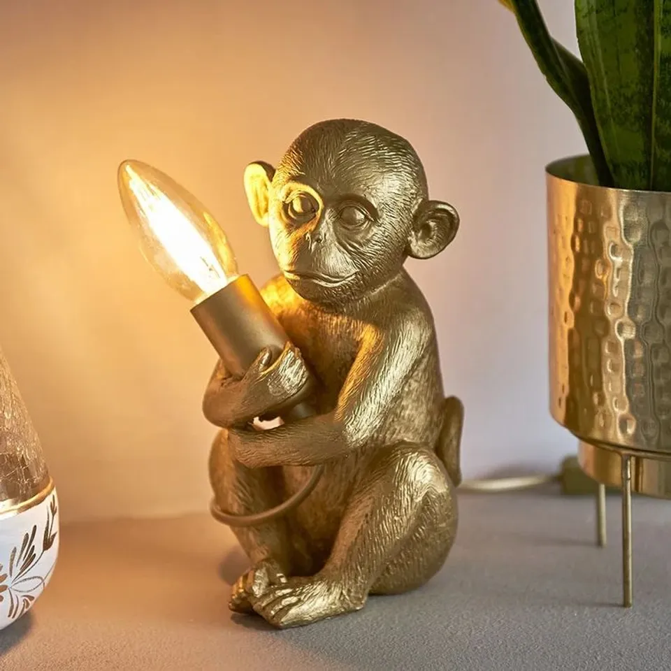 DRIFFIELD 20CM TABLE LAMP BASE COLOUR GOLD