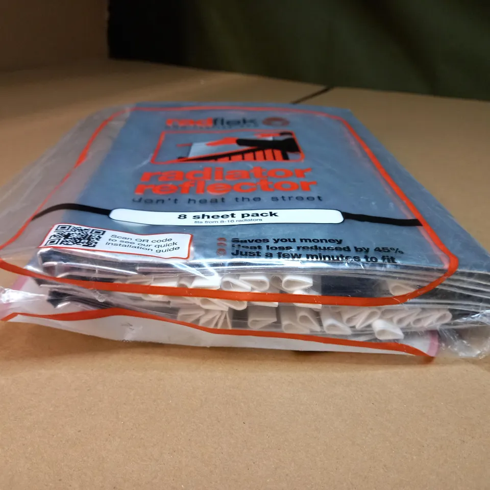 PACKAGED RADFLECK RADIATOR REFLECTOR - 8 SHEET PACK