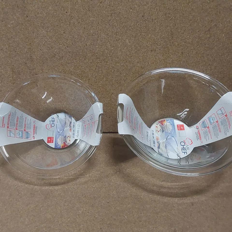 BOXED MR CHEF GLASS NESTING BOWLS SET