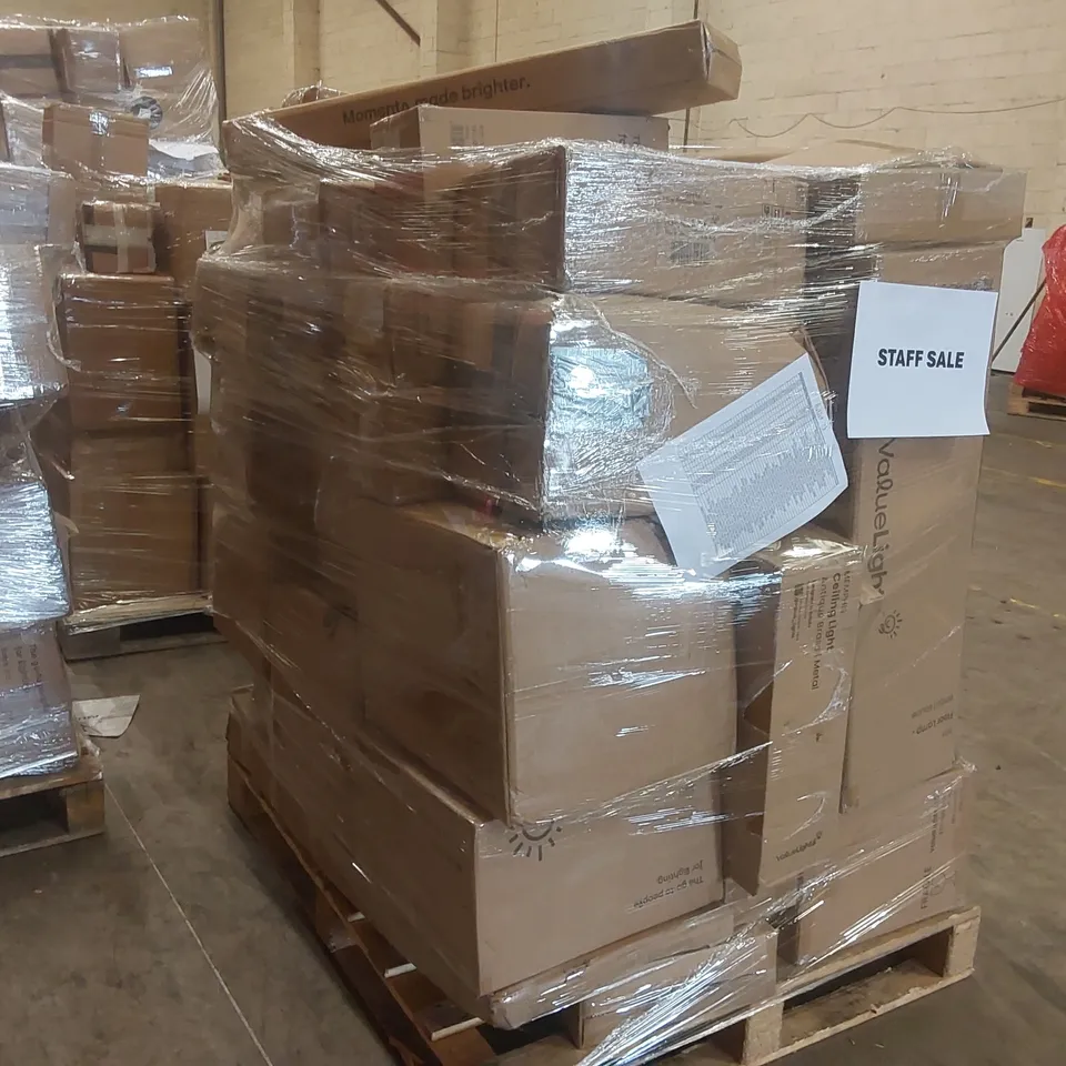 PALLET CONTAINING A VERY LARGE QUANTITY OF ASSORTED LIGHTING ITEMS