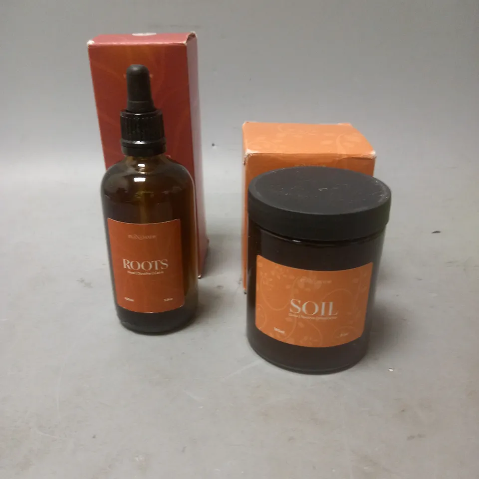 PLANTMADE SOIL HAIR AND BEARD GROWTH SOUFFLE 180ML AND ROOTS SCALP AND BEARD SERUM 100ML