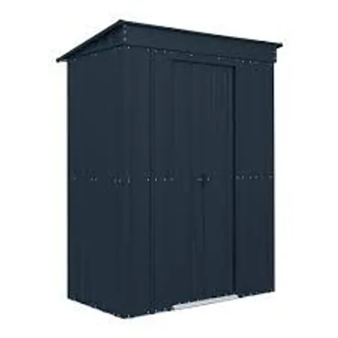 BOXED GLOBEL GREY PENT METAL SHED