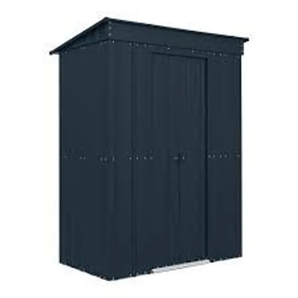 BOXED GLOBEL GREY PENT METAL SHED