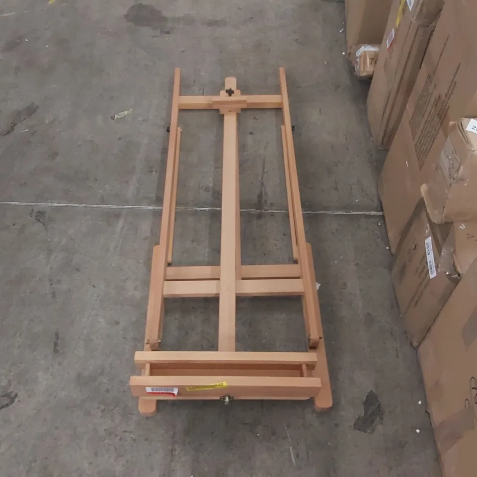 ANGELINNE ROSALIND WHEELER ADJUSTABLE SOLID WOOD H-FRAME EASEL