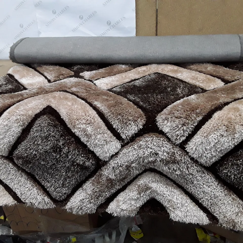 AALIYA HANDMADE TUFTED BROWN RUG 120×170CM