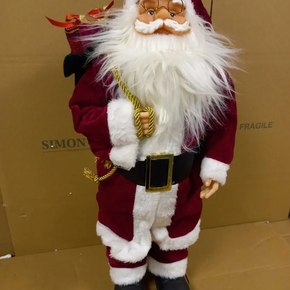 FESTIVE PRE LIT SANTA TRADITIONAL 63CM 