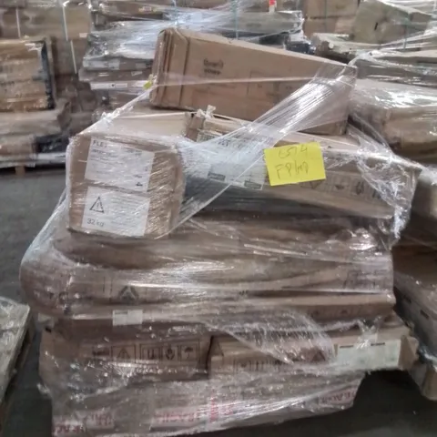 PALLET OF ASSORTED FURNITURE PARTS TO INCLUDE;KITCHEN LARDER UNIT,WARDROBE,DINING TABLE