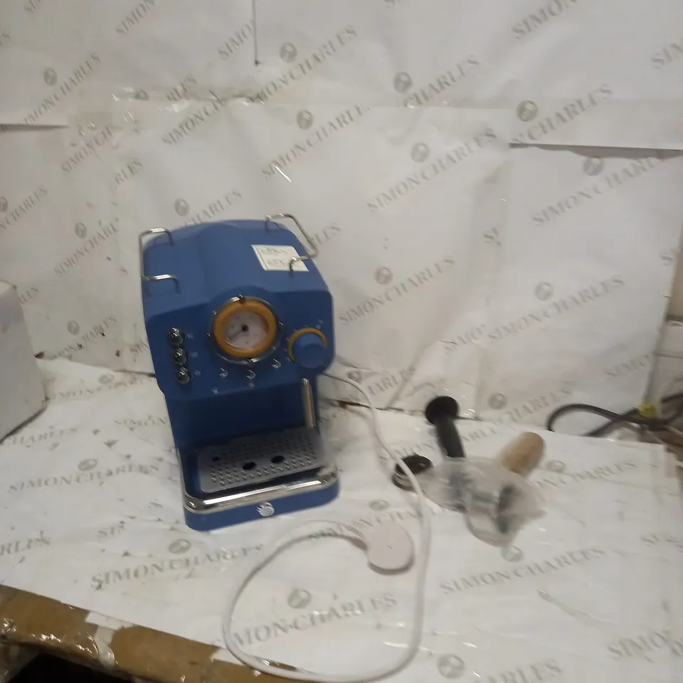 SWAN RETREO BLUE COFFEE MACHINE 