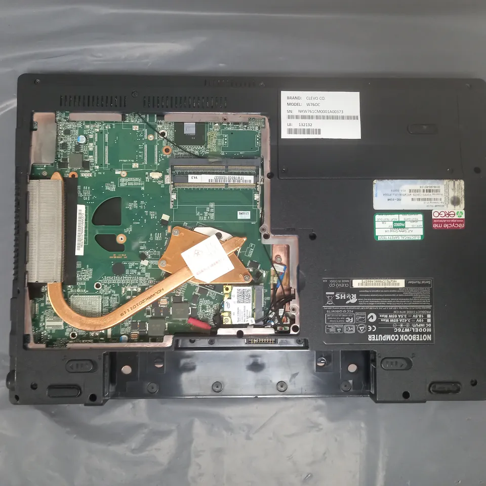CLEVO W76OC 15 INCH I3 M 350 2.27GHZ