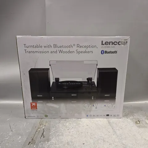 BOXED LENCO BLUETOOTH TURNTABLE LS-101BK V2