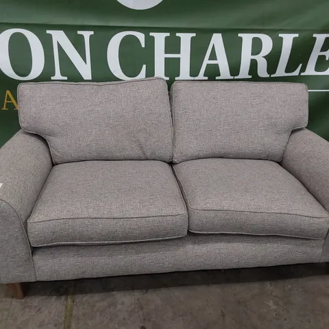 QUALITY BRITISH MADE LOUNGE Co THREE SEATER SOFA GREY FABRIC