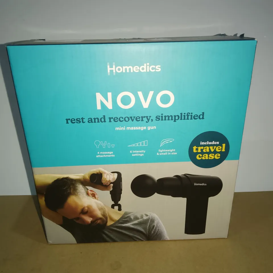 BOXED HOMEDICS NOVO MINI MASSAGE GUN