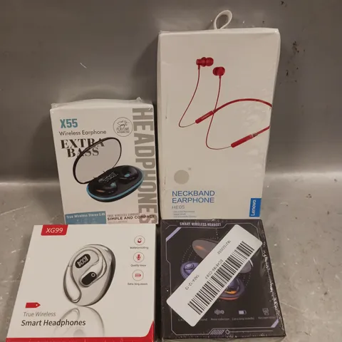 APPROXIMATELY 15 ASSORTED WIRELESS EARPHONES IN VARIOUS DESIGNS 